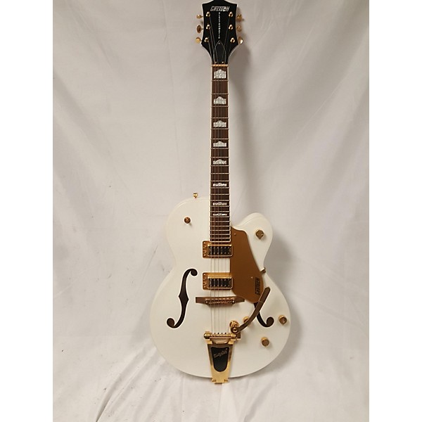 Used Gretsch Guitars Used Gretsch Guitars G5420T Electromatic Vintage White Hollow Body Electric Guitar