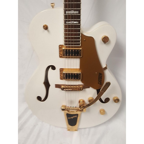 Used Gretsch Guitars Used Gretsch Guitars G5420T Electromatic Vintage White Hollow Body Electric Guitar