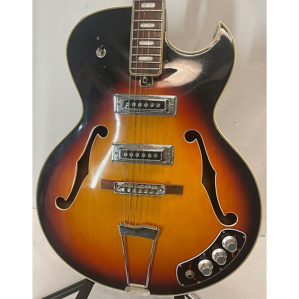 Vintage Vintage 1960 Kent Hollowbody Eletric Sunburst Hollow Body Electric Guitar