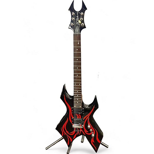 Used B.C. Rich Used B.C. Rich KKW RED AND BLACK Solid Body Electric Guitar