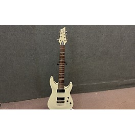 Used Schecter Guitar Research Used Schecter Guitar Research Demon 7 String White Solid Body Electric Guitar