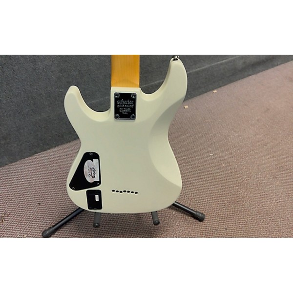 Used Schecter Guitar Research Used Schecter Guitar Research Demon 7 String White Solid Body Electric Guitar