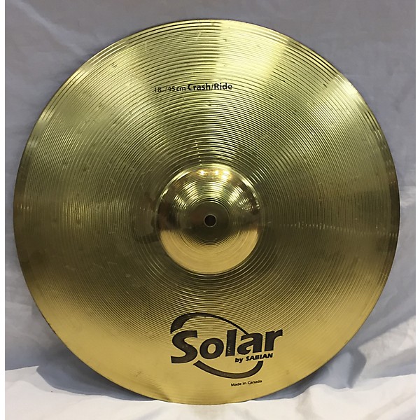 Used Solar by Sabian Used Solar By Sabian 18in CRASH/RIDE Cymbal