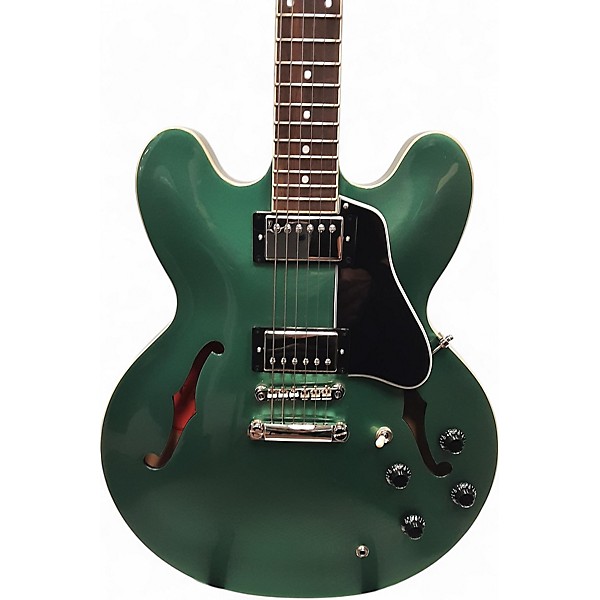 Used Epiphone ES335 Hollow Body Electric Guitar Inverness Green