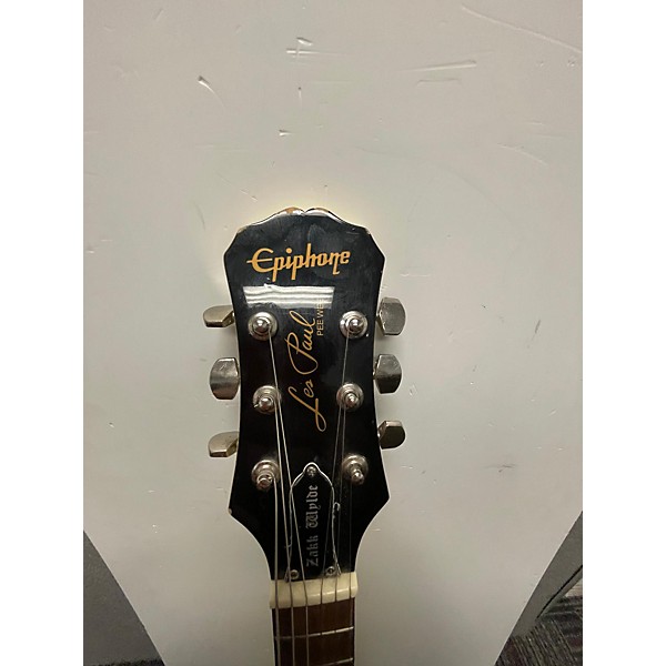 Used Epiphone Used Epiphone PeeWee Zakk Wylde Les Paul Bullseye Black And Yellow Electric Guitar