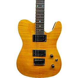 Used Fender Used Fender Special Edition Custom Telecaster FMT HH AMBER FLAMED MAPLE Solid Body Electric Guitar