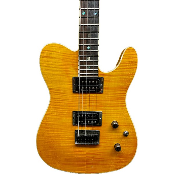 Used Fender Used Fender Special Edition Custom Telecaster FMT HH AMBER FLAMED MAPLE Solid Body Electric Guitar