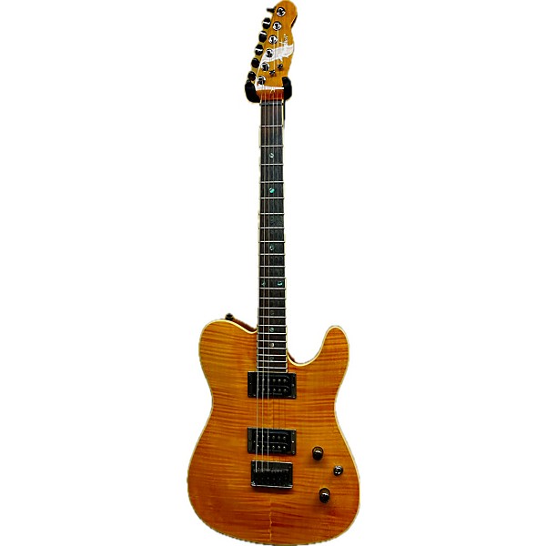 Used Fender Used Fender Special Edition Custom Telecaster FMT HH AMBER FLAMED MAPLE Solid Body Electric Guitar