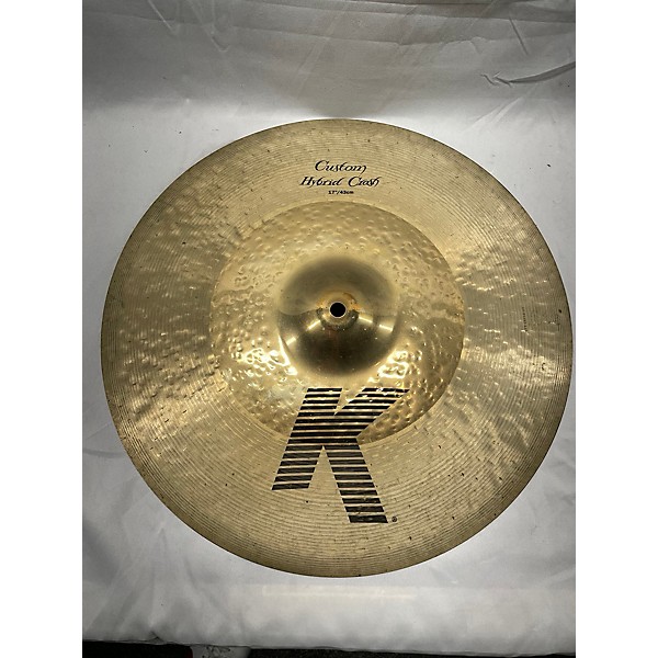 Used Zildjian Used Zildjian 17in K Custom Hybrid Crash Cymbal