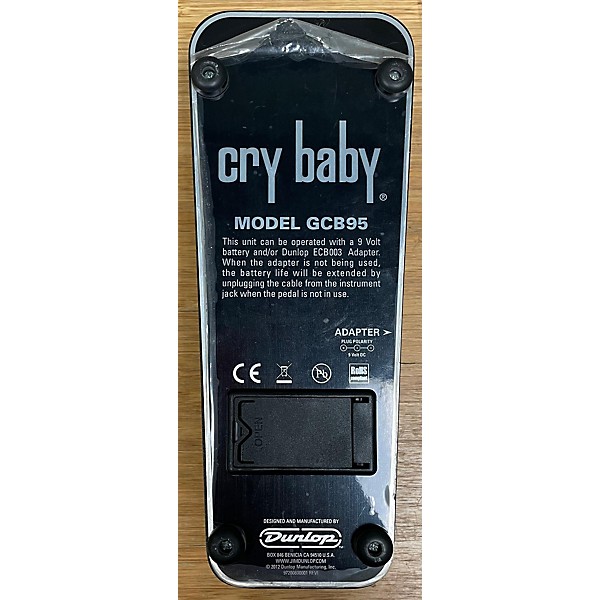 Used Dunlop Used Dunlop GCB95 Original Crybaby Wah Effect Pedal