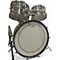 Vintage 1967 Rogers 4 piece Powertone Black Oyster Drum Kit thumbnail