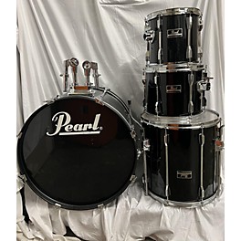 Used Pearl Used Pearl 4 piece Export Black Drum Kit