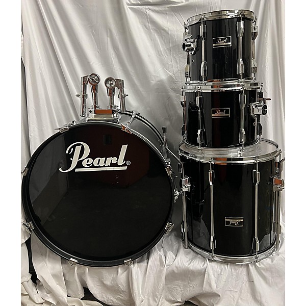 Used Pearl Used Pearl 4 piece Export Black Drum Kit