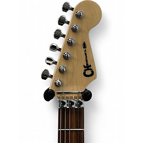 Used Charvel MJ San Dimas Style 1 HSH Transparent Green Burst Solid Body Electric Guitar