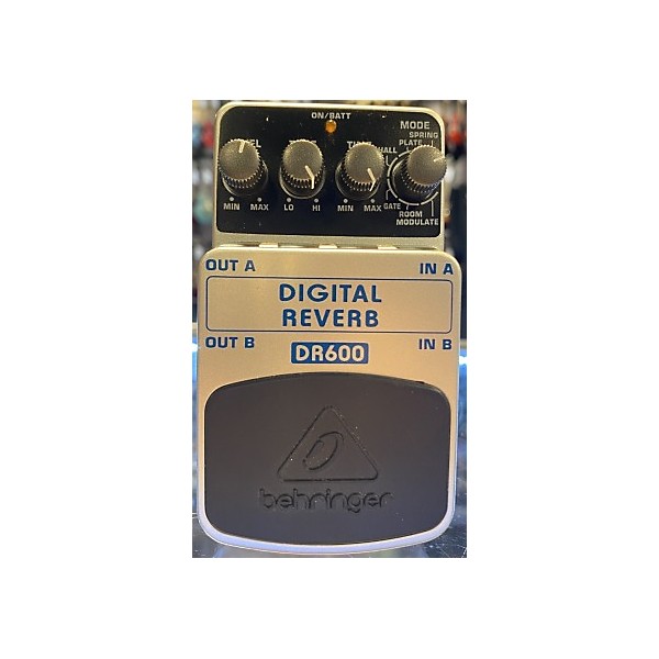 Used Behringer DR600 Digital Stereo Reverb Effect Pedal