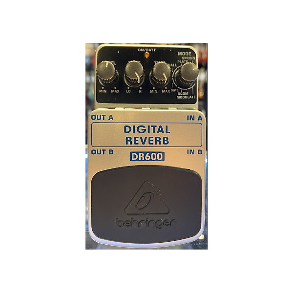 Used Behringer DR600 Digital Stereo Reverb Effect Pedal