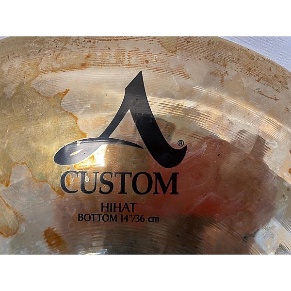 Used Zildjian Used Zildjian 14in A Custom Hi Hat Pair Cymbal