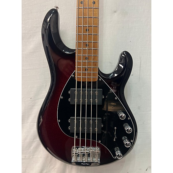 Used Ernie Ball Music Man Used Ernie Ball Music Man StingRay 5 Special HH Burnt Apple Electric Bass Guitar