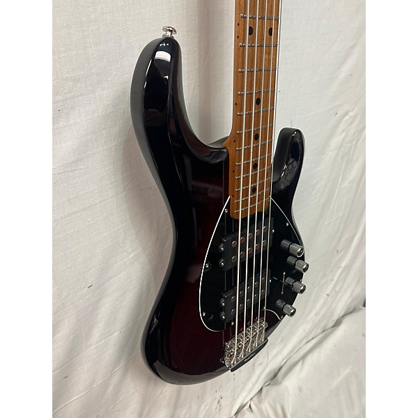 Used Ernie Ball Music Man Used Ernie Ball Music Man StingRay 5 Special HH Burnt Apple Electric Bass Guitar