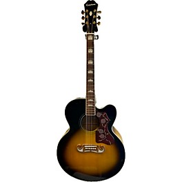 Used Epiphone Used Epiphone J-200EC STUDIO 3 Color Sunburst Acoustic Electric Guitar