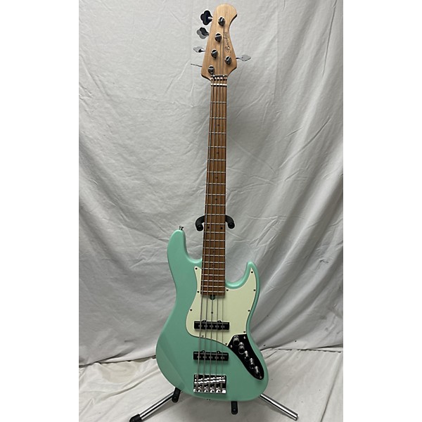 Used Used BACCHUS WJB5-630-rSM Seafoam Green Electric Bass Guitar