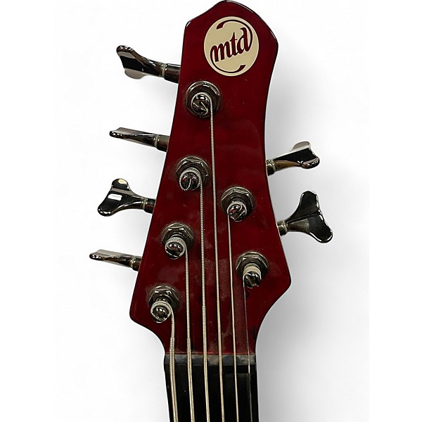 Used MTD Kingston Z6 Red Electric Bass Guitar