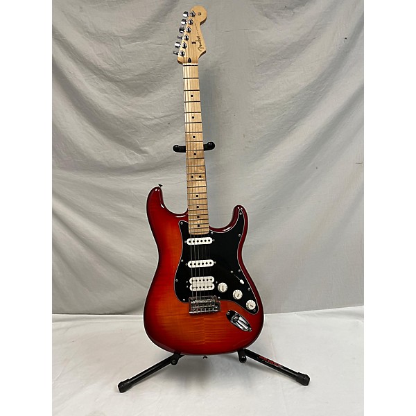 Used Fender Used Fender Player Plus Stratocaster Plus Top HSS Aged Cherry Burst Solid Body Electric Guitar