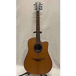 Used Lag Guitars Used Lag Guitars HyVibe Natural Acoustic Electric Guitar