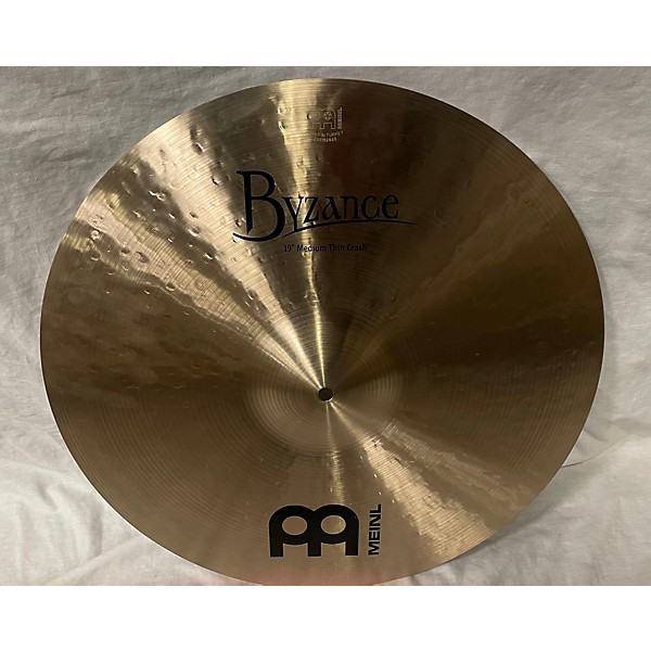 Used MEINL 19in Byzance Medium Thin Crash Brilliant Cymbal