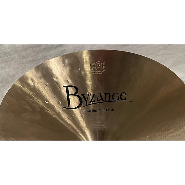 Used MEINL 19in Byzance Medium Thin Crash Brilliant Cymbal