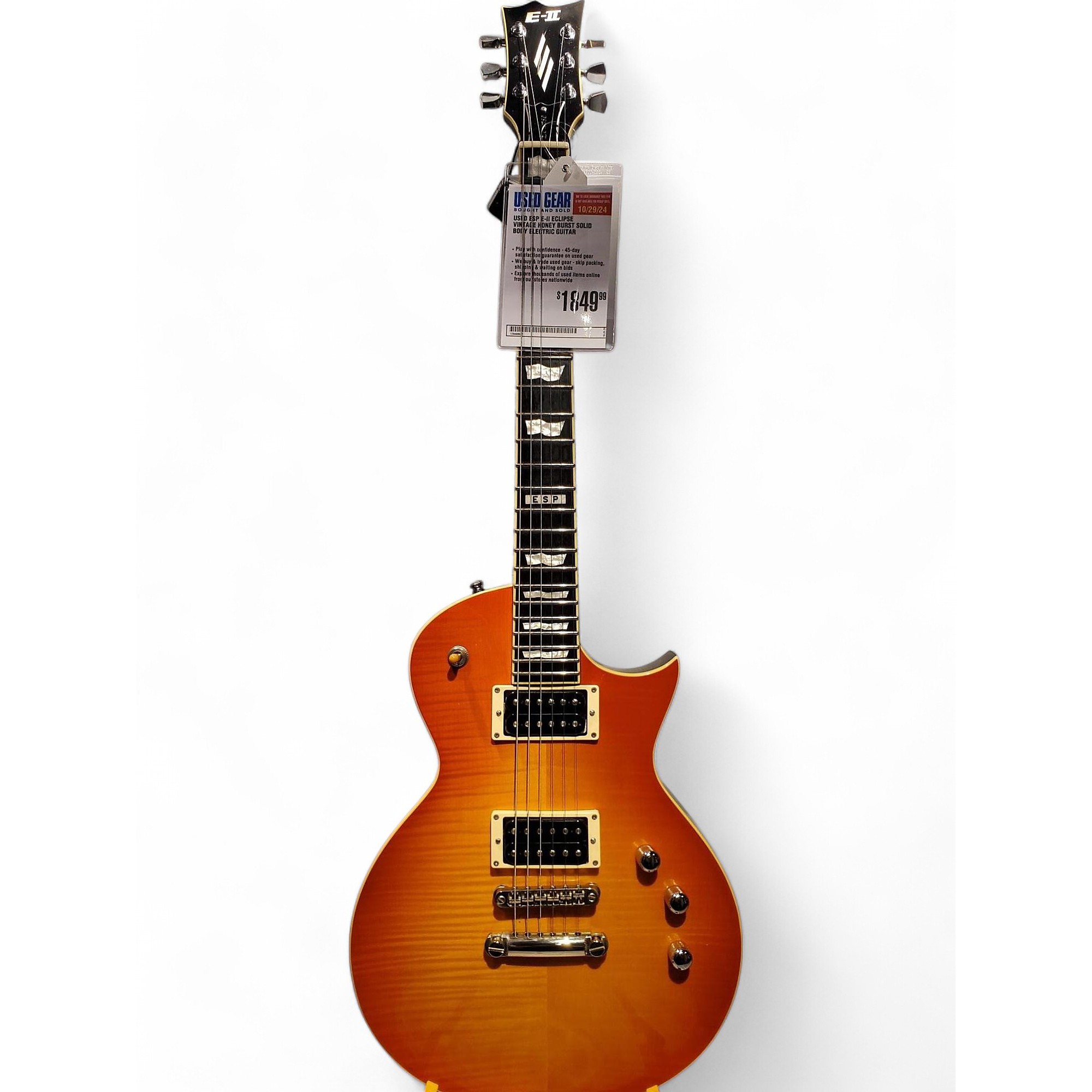 限定セールをすべて Used ESP Body Solid Burst Honey Vintage Eclipse E-II ギター