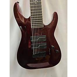 Used ESP Used 2022 ESP LTD SC608B Stephen Carpenter Signature Baritone Red Sparkle Solid Body Electric Guitar