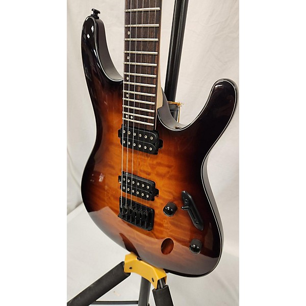 Used Ibanez Used Ibanez S621qm DRAGON EYE BURST Solid Body Electric Guitar