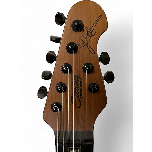 Used Sterling by Music Man JP157D Blood Orange Burst Solid Body Electric Guitar