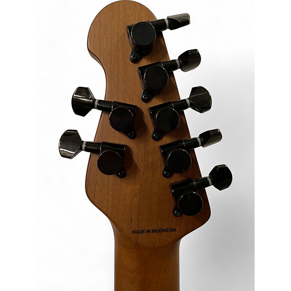 Used Sterling by Music Man JP157D Blood Orange Burst Solid Body Electric Guitar