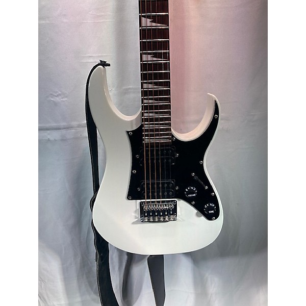 Used Ibanez Used Ibanez GRGM21 MIKRO White Solid Body Electric Guitar