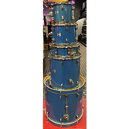 Used Ludwig Used Ludwig 5 piece Element Evolution Blue Sparkle Drum Kit