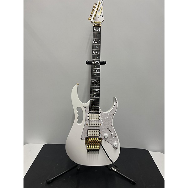 Used Ibanez Used Ibanez JEM7V Steve Vai Signature White Solid Body Electric Guitar