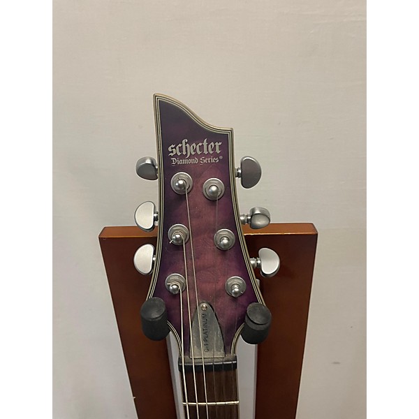 Used Schecter Guitar Research Used Schecter Guitar Research C1 Platinum Purple Burst Solid Body Electric Guitar