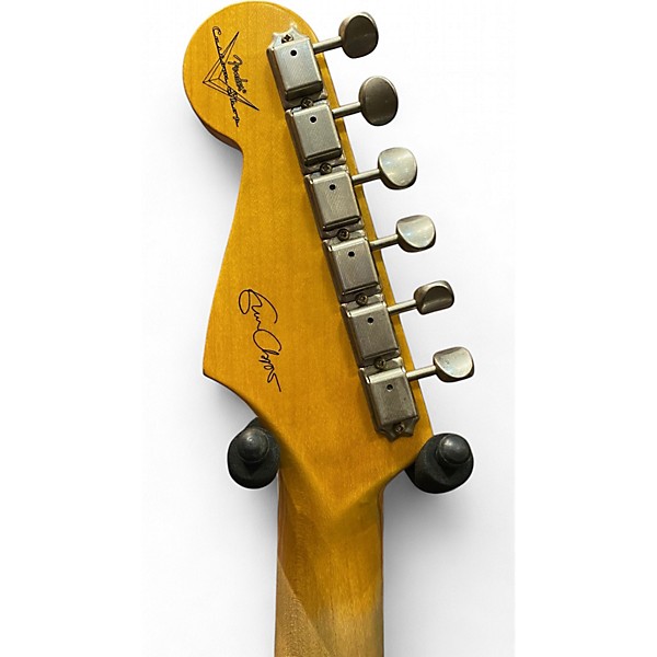 Used 2018 Fender Journeyman Relic Eric Clapton Signature Stratocaster aged white blonde Solid Body Electric Guitar