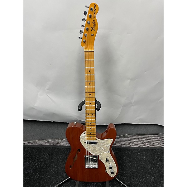 Used Fender Used 2021 Fender 1968 VINTAGE CUSTOM SHOP TELE THINLINE NOS AGED NATURAL MAHOGANY Hollow Body Electric Guitar