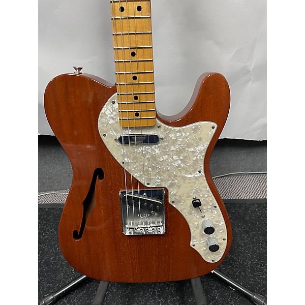 Used Fender Used 2021 Fender 1968 VINTAGE CUSTOM SHOP TELE THINLINE NOS AGED NATURAL MAHOGANY Hollow Body Electric Guitar