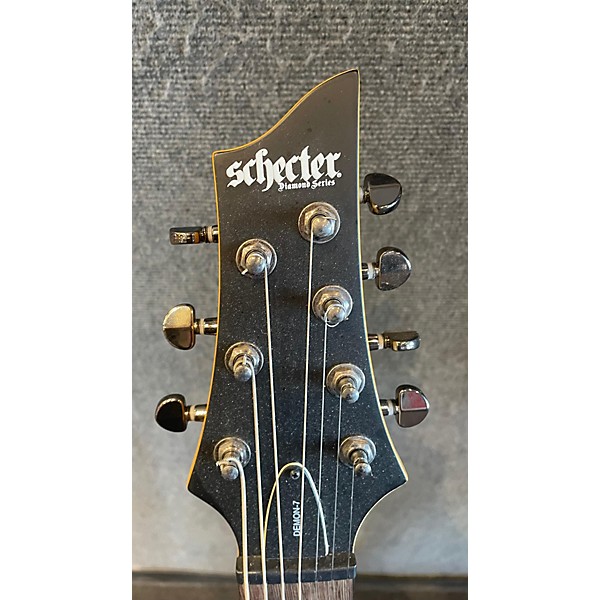 Used Schecter Guitar Research Used Schecter Guitar Research Demon 7 String Black Solid Body Electric Guitar