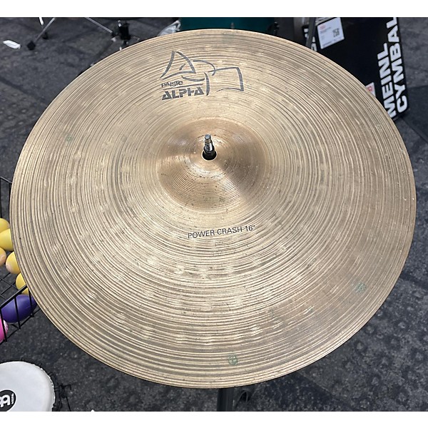 Used Paiste 16in Alpha Power Crash Cymbal