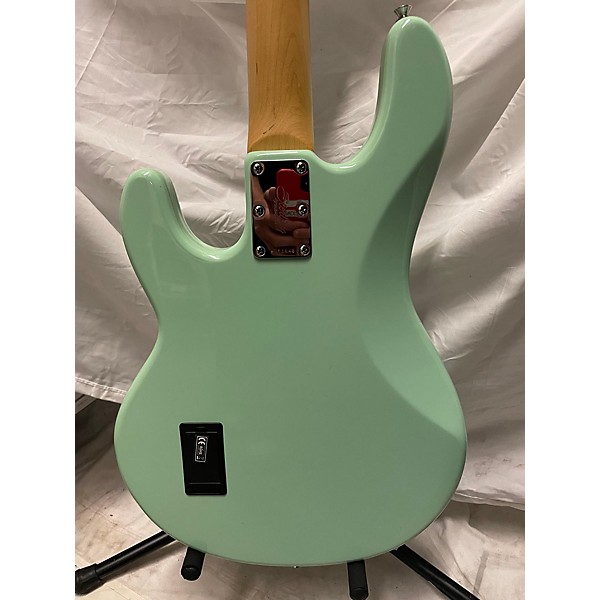 Used Sterling by Music Man Used Sterling By Music Man Sub 4 Mint Green Electric Bass Guitar