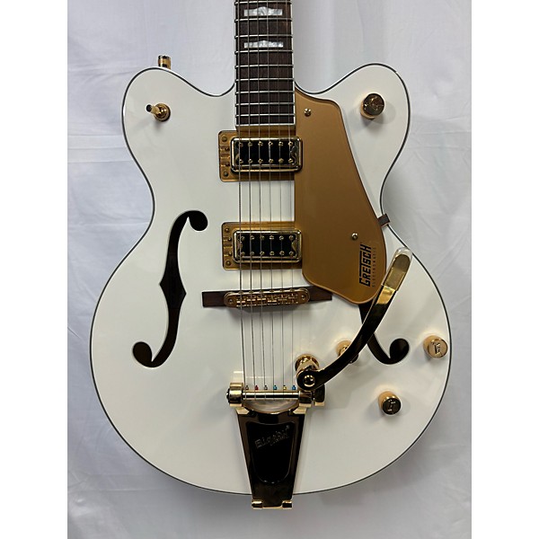 Used Gretsch Guitars Used Gretsch Guitars G5422TG Electromatic White Hollow Body Electric Guitar