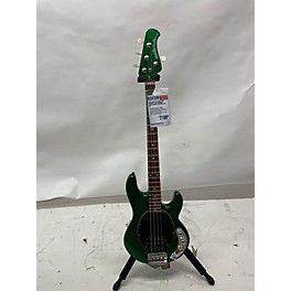 Used Ernie Ball Music Man Used Ernie Ball Music Man Stingray 3 EQ H Emerald Green Sparkle Electric Bass Guitar