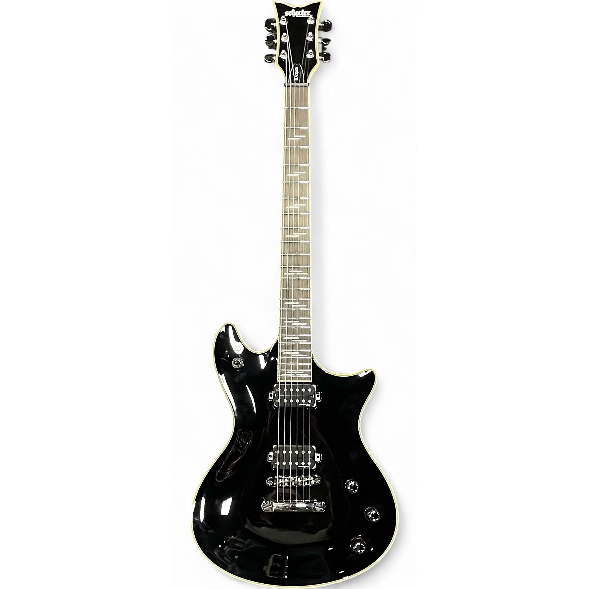 Used Schecter Guitar Research Used Schecter Guitar Research Tempest Custom  Black Solid Body Electric Guitar Black | Guitar Center