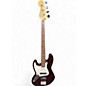 Used Fender Used Fender Jazz Bass LH Burgundy Electric Bass Guitar thumbnail