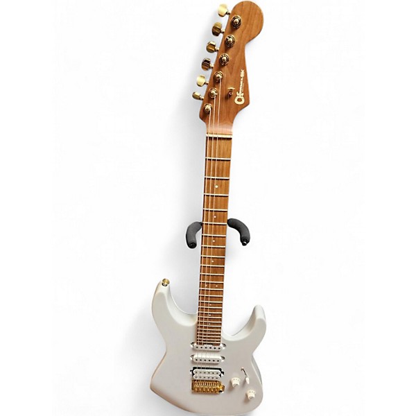 Used Charvel DK24 HSS Snow White Solid Body Electric Guitar,Specials : American Fashion Style Bags On Sale